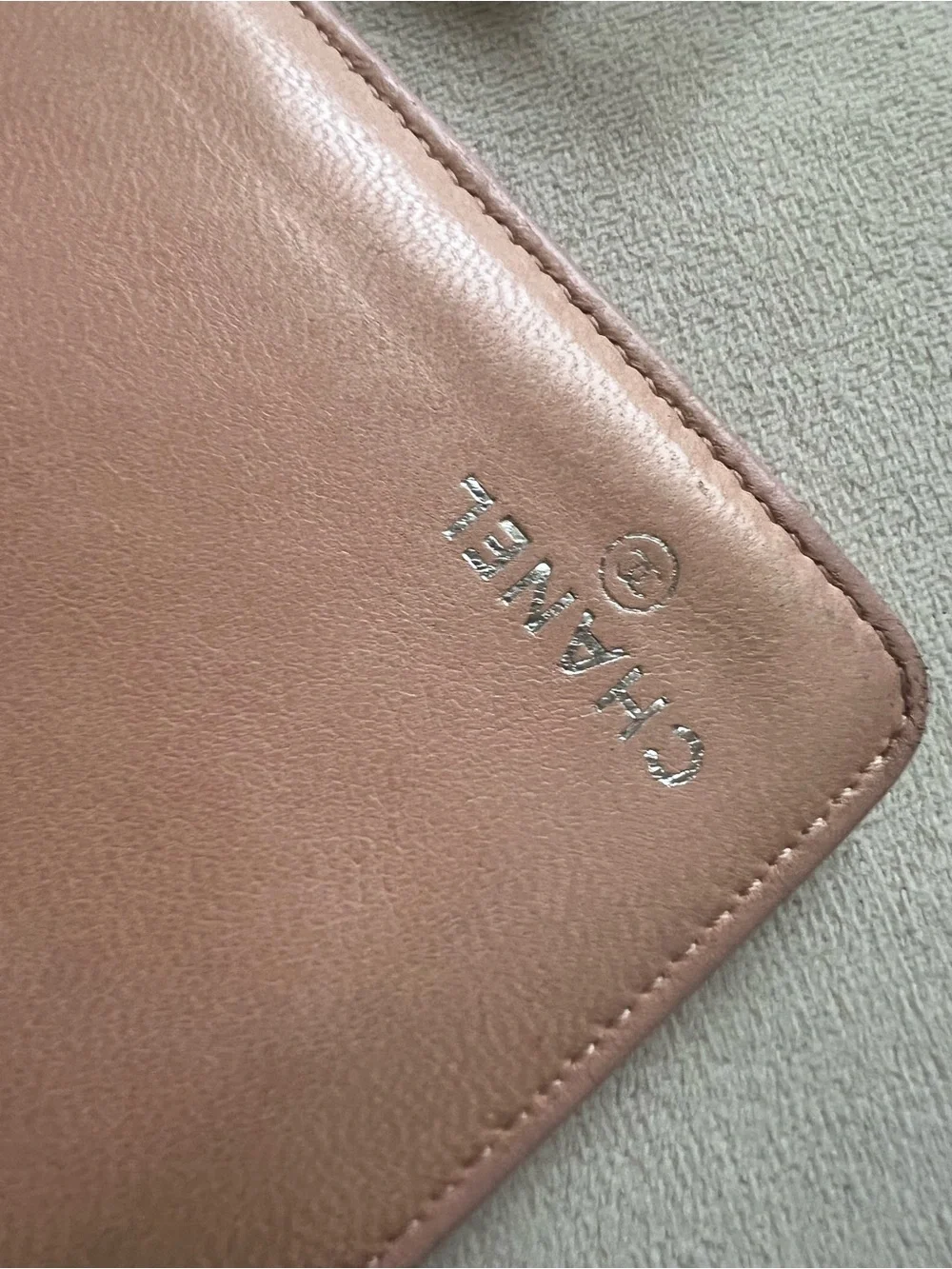 Chanel Camellia Pink Wallet with Pearl crossbody strap